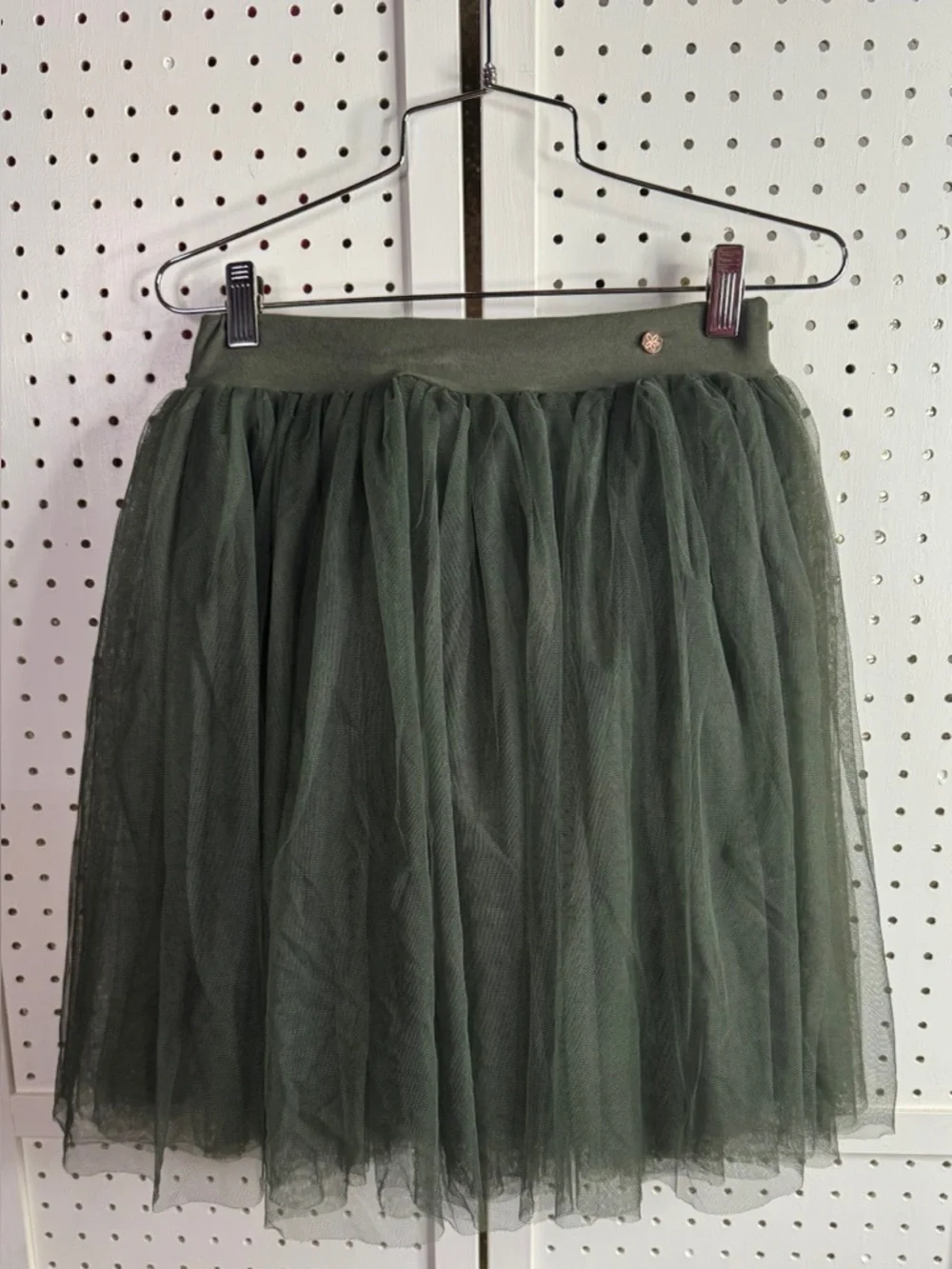 Matilda Jane Olive Green Tulle Skirt Girls Size 16 Layered Fairy Ballet Girlie